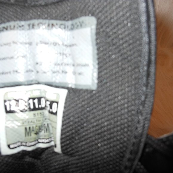 MAGMUM TECHNOLOGY BLACK LEATHER ANKLE BOOT SIZE 12 - Picture 8 of 10